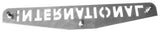 Mudflap Plate 4x24” for International IHC Trucks Chrome Stud Mount GG#30090 Each
