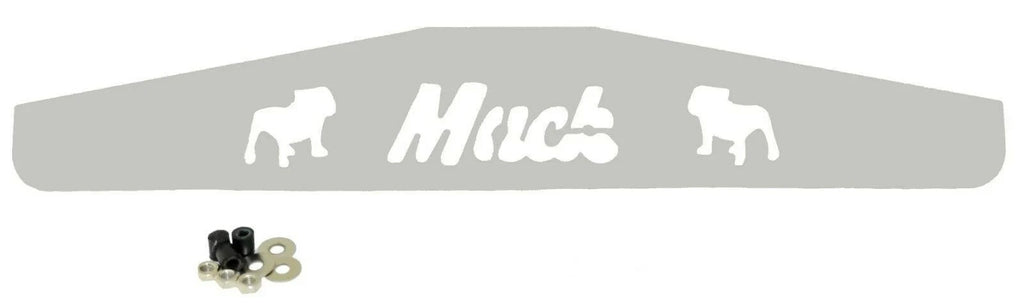 Rear Mud Flap Plate/Weight With Cutouts 4" X 24" Chrome Stud Mount GG#30100 Each