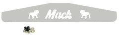 Rear Mud Flap Plate/Weight With Cutouts 4" X 24" Chrome Stud Mount GG#30100 Each