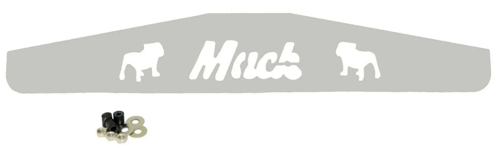 Rear Mud Flap Plate/Weight With Cutouts 4" X 24" Chrome Stud Mount GG#30100 Each
