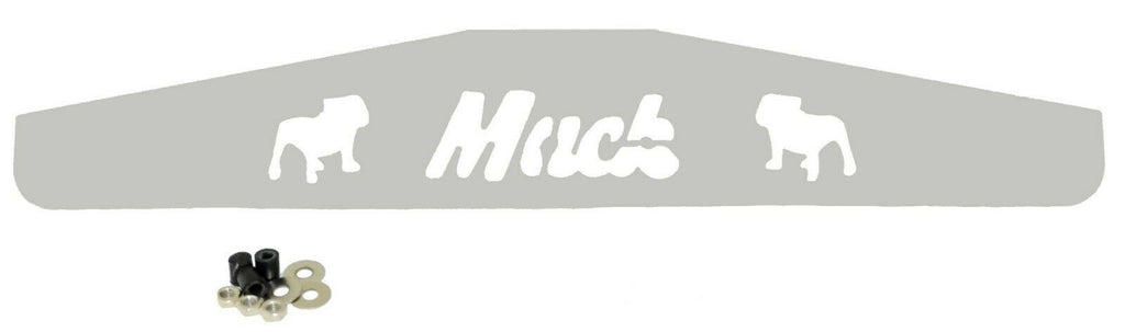 Rear Mud Flap Plate/Weight With Cutouts 4" X 24" Chrome Stud Mount GG#30100 Each