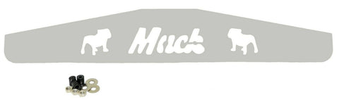 Rear Mud Flap Plate/Weight With Cutouts 4" X 24" Chrome Stud Mount GG#30100 Each