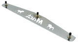 Rear Mud Flap Plate/Weight With Cutouts 4" X 24" Chrome Stud Mount GG#30100 Each