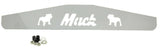 Rear Mud Flap Plate/Weight With Cutouts 4" X 24" Chrome Stud Mount GG#30100 Each