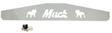 Rear Mud Flap Plate/Weight With Cutouts 4" X 24" Chrome Stud Mount GG#30100 Each