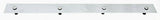Rear Mud Flap Top Plate/Weight 24" X 2" Bolt-On Chrome Plated GG#30150 Each