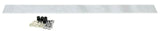 Rear Mud Flap Top Plate/Weight 24" X 2" Bolt-On Chrome Plated GG#30150 Each