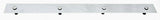 Rear Mud Flap Top Plate/Weight 24" X 2" Bolt-On Chrome Plated GG#30150 Each