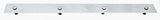 Rear Mud Flap Top Plate/Weight 24" X 2" Bolt-On Chrome Plated GG#30150 Set of 2