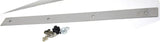 Mud Flap Plates Top 24' Wide x 2' Tall Stainless Steel Bolt on GG#30151 Pair