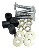 Top Rear Mud Flap Plate/Weight Bolt-On Mounting Kit Chrome 4 Hole GG#30161 Each