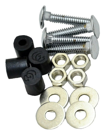 Top Rear Mud Flap Plate/Weight Bolt-On Mounting Kit Chrome 4 Hole GG#30161 Each