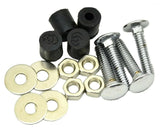 Top Rear Mud Flap Plate/Weight Bolt-On Mounting Kit Chrome 4 Hole GG#30161 Each