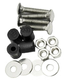 Rear Top Mud Flap Plate/Weight Bolt-on Mounting Kit Stainless Steel GG30163 Each