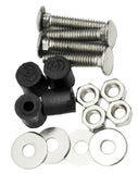 Rear Top Mud Flap Plate/Weight Bolt-on Mounting Kit Stainless Steel GG30163 Each