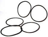 Glass Lens Conversion Marker Light Gasket Rubber O-Ring Black UP30305B-1  (5-pcs