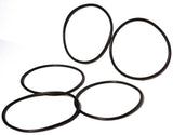 Glass Lens Conversion Marker Light Gasket Rubber O-Ring Black UP30305B-1  (5-pcs
