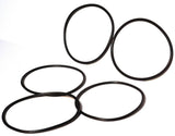 Glass Lens Conversion Marker Light Gasket Rubber O-Ring Black UP30305B-1  (5-pcs