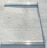 Anti Sail Bracket Rear Mud Flap Holder 24" Wide x 18" Long Chrome GG#30520 Each