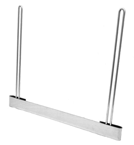 Mud Flap Anti Sail Brackets 24" X 21 with 2" Bottom Plate Chrome GG#30524 Pair