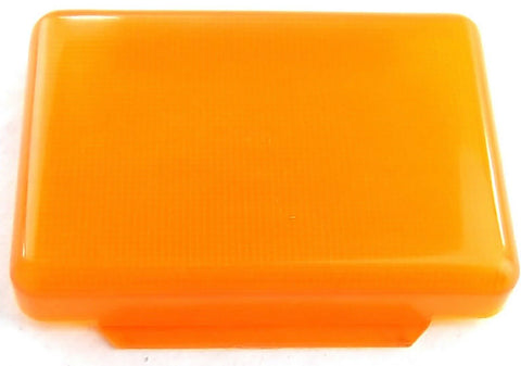 Dome Light Lens Rectangular for 379 Peterbilt Kenworth FL Amber UP#30822 Each