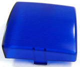 Dome Light Lens Square for Peterbilt Blue Plastic 3" Two Tab UP#30830 Each