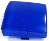 Dome Light Lens Square for Peterbilt Blue Plastic 3" Two Tab UP#30830 Each