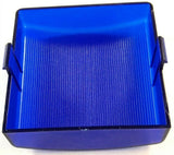 Dome Light Lens Square for Peterbilt Blue Plastic 3" Two Tab UP#30830 Each