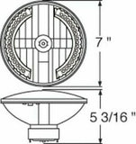 United Pacific 7" Chrystal Headlights-34 Amber LEDs for H6024 H6017 #31378 Pair