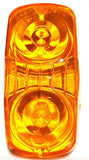 Fits Kenworth Amber Lens 4x2 Marker Light Tiger Eye Double Bubble UP32019-Pair