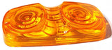 Fits Kenworth Amber Lens 4x2 Marker Light Tiger Eye Double Bubble UP32019-Pair