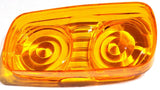 Fits Kenworth Amber Lens 4x2 Marker Light Tiger Eye Double Bubble UP32019-Pair