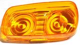 Fits Kenworth Amber Lens 4x2 Marker Light Tiger Eye Double Bubble UP32019-Pair