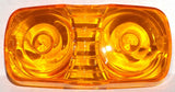 Fits Kenworth Amber Lens 4x2 Marker Light Tiger Eye Double Bubble UP32019-Pair