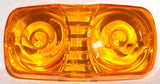 Fits Kenworth Amber Lens 4x2 Marker Light Tiger Eye Double Bubble UP32019-Pair