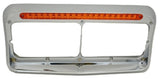Dual 4x6 Headlight Bezel w/19 LED Bar Visor for Pre 2006 Peterbilt UP#32346-Each