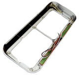 Dual 4x6 Headlight Bezel w/19 LED Bar Visor for Pre 2006 Peterbilt UP#32346-Each