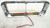 Headlight Bezel for Rectangular Dual Headlight Amber Lens/19 LEDs Bar UP#32358