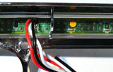 Dual Rectangular Headlight Bezel Clear Lens 19 Amber LEDs Plastic UP#32359 Each
