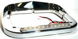 Headlight Bezel for 5X7 Peterbilt Clear Lens 10 Amber LEDS W/Visor UP#32371 Each