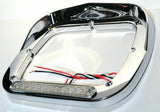 Headlight Bezel for 5X7 Peterbilt Clear Lens 10 Amber LEDS W/Visor UP#32371 Each