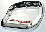 Headlight Bezel for 5X7 Peterbilt Clear Lens 10 Amber LEDS W/Visor UP#32371 Each