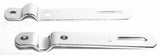 GG Mirror Bracket Straight Clamp Set Chrome Metal 6 1/2" Long #33161BP Each
