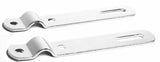 GG Mirror Bracket Straight Clamp Set Chrome Metal 6 1/2" Long #33161BP Each
