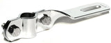 Mirror Mount Bracket-Twisted Chrome Plated 5/8 & 3/4", 6.5" Long GG#33163BP Each