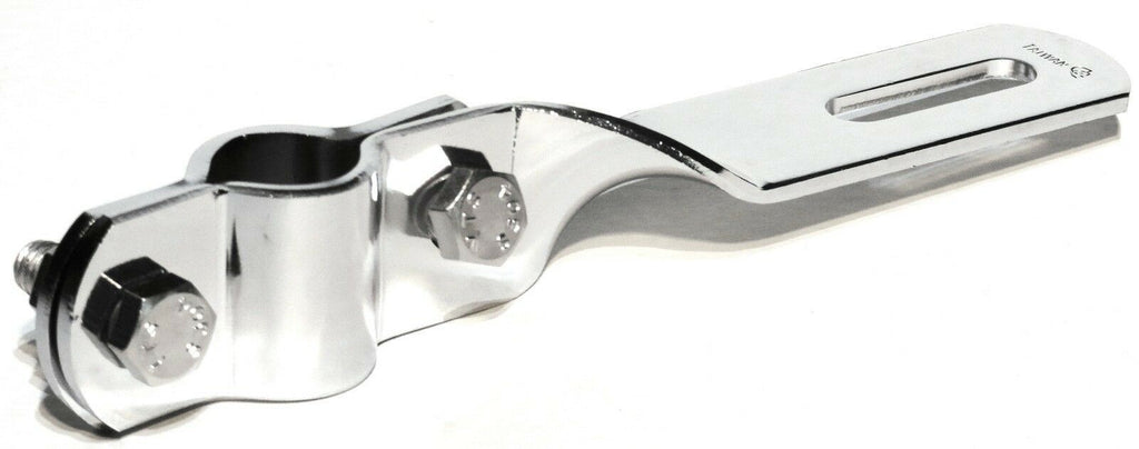Mirror Mount Bracket-Twisted Chrome Plated 5/8 & 3/4", 6.5" Long GG#33163BP Each