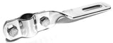 Mirror Mount Bracket-Twisted Chrome Plated 5/8 & 3/4", 6.5" Long GG#33163BP Each