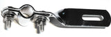 Mirror Mount Bracket-Twisted Chrome Plated 5/8 & 3/4", 6.5" Long GG#33163BP Each