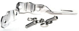 Mirror Mount Bracket-Twisted Chrome Plated 5/8 & 3/4", 6.5" Long GG#33163BP Each