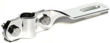 Mirror Mount Bracket-Twisted Chrome Plated 5/8 & 3/4", 6.5" Long GG#33163BP Each